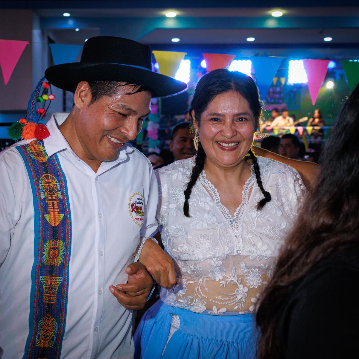 Pareja en una celebración